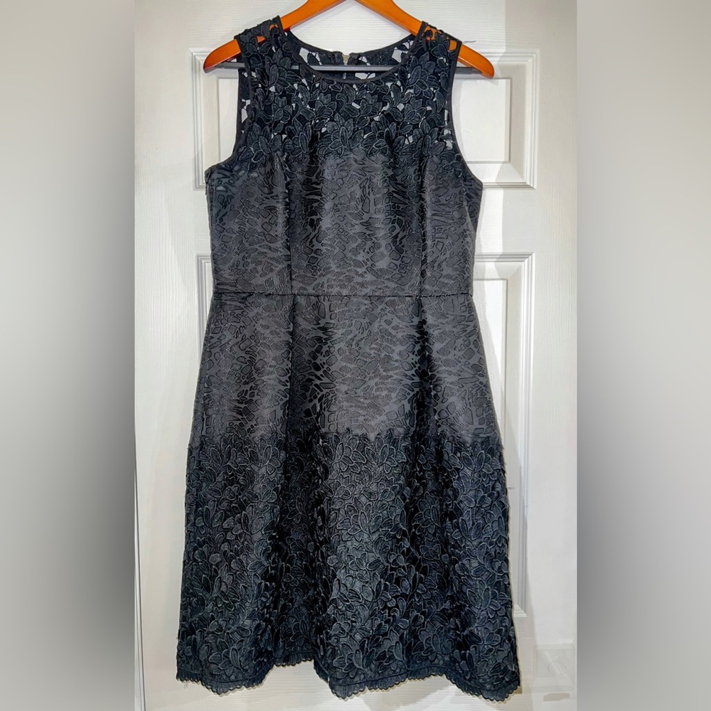 White House Black Market Black Sheath Midi Dress